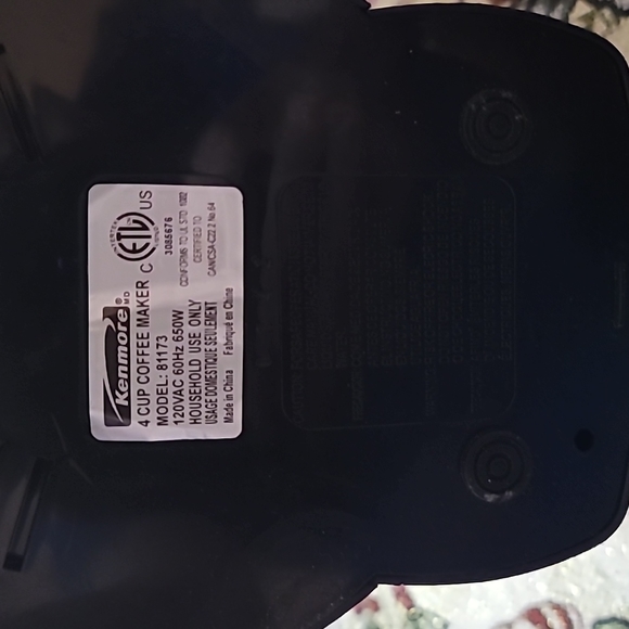 Gently loved Kenmore personal coffee maker 1 to 4 cups fast brew works perfectly - Picture 16 of 16